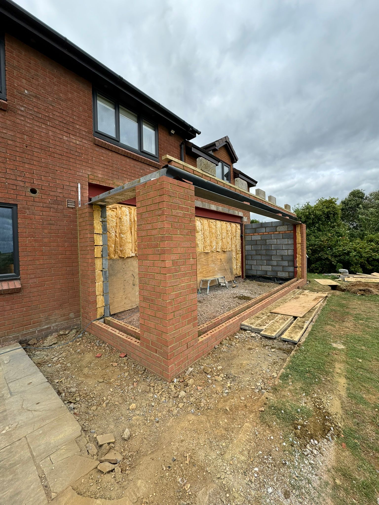 Detailed corner brickwork with clean pointing