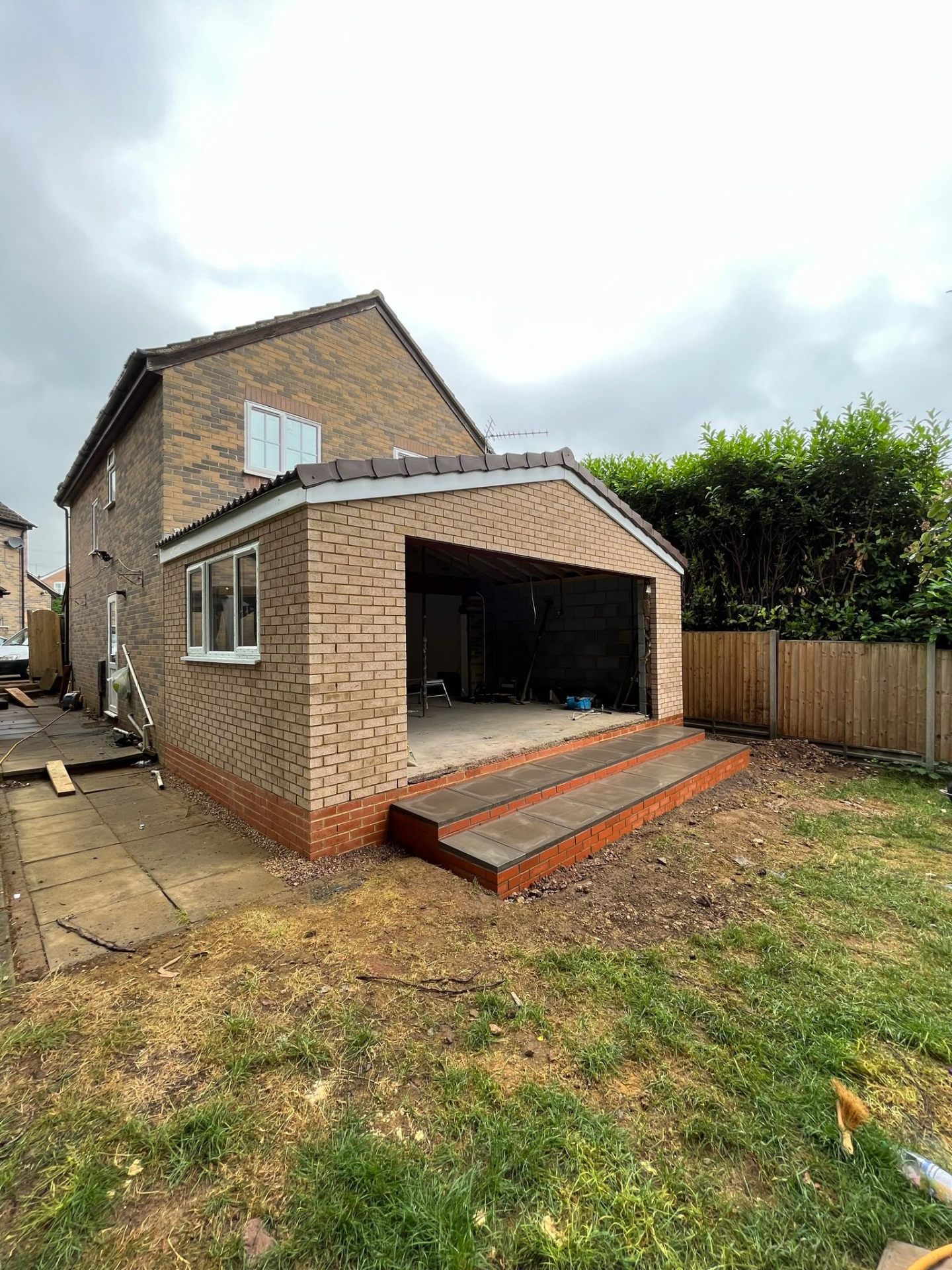 UK brickwork construction site